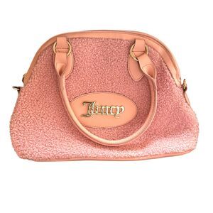JUICY‎ COUTURE Faux Sherpa Leather Handle Bag
